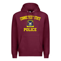 Burgundy connecticut state police Premium Hoodie - linhVisuals