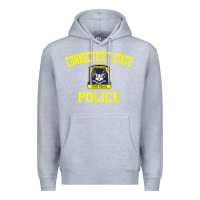 Heather Grey connecticut state police Premium Hoodie - linhVisuals