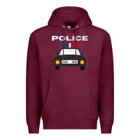 Burgundy cool policeman law enforcement deputy kawaii police mobile premium Premium Hoodie - linhVisuals