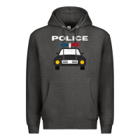 Charcoal Heather cool policeman law enforcement deputy kawaii police mobile premium Premium Hoodie - linhVisuals