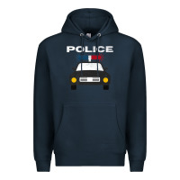 Navy cool policeman law enforcement deputy kawaii police mobile premium Premium Hoodie - linhVisuals