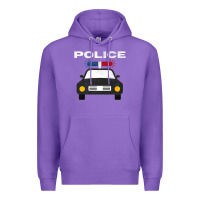 Purple cool policeman law enforcement deputy kawaii police mobile premium Premium Hoodie - linhVisuals