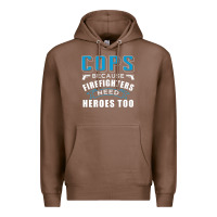 Chestnut cops because firefighters need heroes too premium Premium Hoodie - linhVisuals