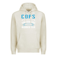 Oatmeal Heather cops because firefighters need heroes too premium Premium Hoodie - linhVisuals