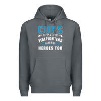 Rock cops because firefighters need heroes too premium Premium Hoodie - linhVisuals