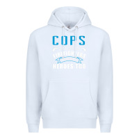White cops because firefighters need heroes too premium Premium Hoodie - linhVisuals