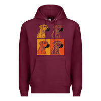 Burgundy rhodesian ridgeback t  shirt rhodesian ridgeback dog gift idea t  shir Premium Hoodie - linhVisuals