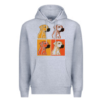 Heather Grey rhodesian ridgeback t  shirt rhodesian ridgeback dog gift idea t  shir Premium Hoodie - linhVisuals