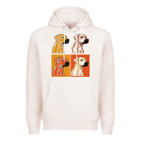 Pale Pink rhodesian ridgeback t  shirt rhodesian ridgeback dog gift idea t  shir Premium Hoodie - linhVisuals