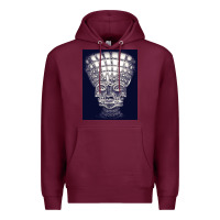 Burgundy #tiga tche3 alex wajah pada grey satu kepala 10.000 yang days bermahko Premium Hoodie - linhVisuals