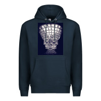 Navy #tiga tche3 alex wajah pada grey satu kepala 10.000 yang days bermahko Premium Hoodie - linhVisuals