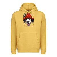 Antique Gold dalmatian firefighter dalmatian dog lover Premium Hoodie - linhVisuals