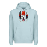 Blue Mist dalmatian firefighter dalmatian dog lover Premium Hoodie - linhVisuals