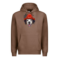 Chestnut dalmatian firefighter dalmatian dog lover Premium Hoodie - linhVisuals