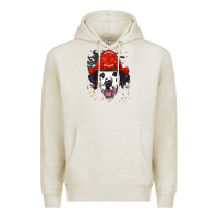 Oatmeal Heather dalmatian firefighter dalmatian dog lover Premium Hoodie - linhVisuals