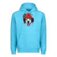 Ocean Blue dalmatian firefighter dalmatian dog lover Premium Hoodie - linhVisuals