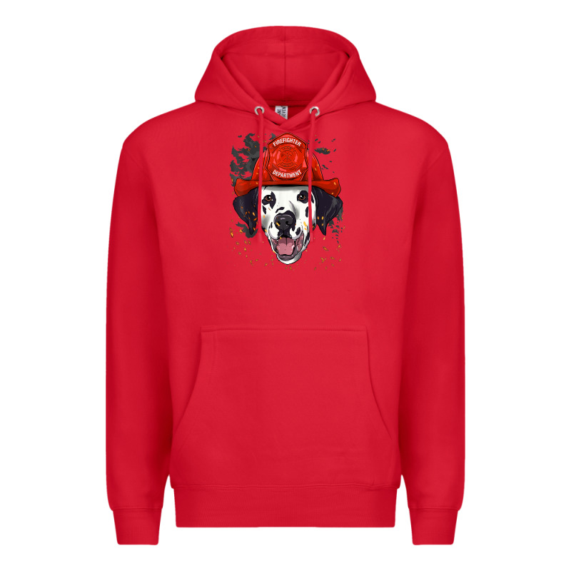 Dalmatian Firefighter Dalmatian Dog Lover Premium Hoodie by linhVisuals | Teevron