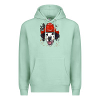 Seafoam dalmatian firefighter dalmatian dog lover Premium Hoodie - linhVisuals