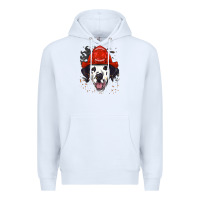 White dalmatian firefighter dalmatian dog lover Premium Hoodie - linhVisuals