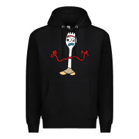 Black forky Premium Hoodie - linhVisuals