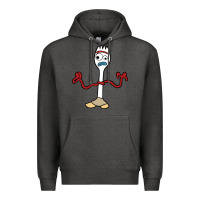 Charcoal Heather forky Premium Hoodie - linhVisuals