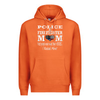 Carrot police & firefighter mom, i raised mine fireman mothers day Premium Hoodie - linhVisuals