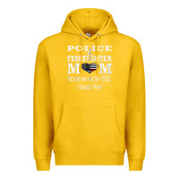 Lemon police & firefighter mom, i raised mine fireman mothers day Premium Hoodie - linhVisuals