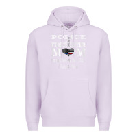 Lilac police & firefighter mom, i raised mine fireman mothers day Premium Hoodie - linhVisuals