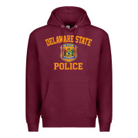 Burgundy delaware state police Premium Hoodie - linhVisuals