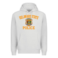 Dove Grey delaware state police Premium Hoodie - linhVisuals