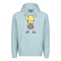Blue Mist groovy bart Premium Hoodie - linhVisuals
