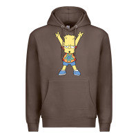 Coffee groovy bart Premium Hoodie - linhVisuals