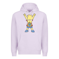 Lilac groovy bart Premium Hoodie - linhVisuals