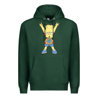 Sports Green groovy bart Premium Hoodie - linhVisuals
