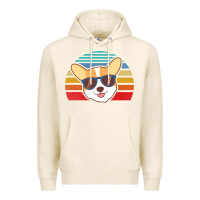 Tofu cool corgi vintage 80s dog lover Premium Hoodie - linhVisuals