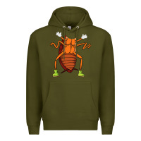 Army Green cool easy cockroach insect halloween Premium Hoodie - linhVisuals