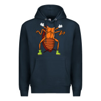 Navy cool easy cockroach insect halloween Premium Hoodie - linhVisuals
