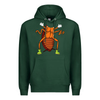 Sports Green cool easy cockroach insect halloween Premium Hoodie - linhVisuals