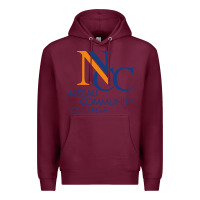 Burgundy nassau community college Premium Hoodie - linhVisuals