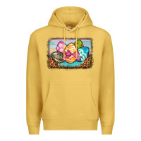 Antique Gold easter egg background Premium Hoodie - BarkalooDesign