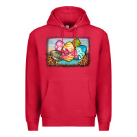 Cardinal easter egg background Premium Hoodie - BarkalooDesign
