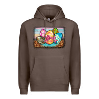 Coffee easter egg background Premium Hoodie - BarkalooDesign