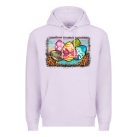 Lilac easter egg background Premium Hoodie - BarkalooDesign