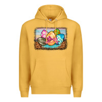 Mustard easter egg background Premium Hoodie - BarkalooDesign