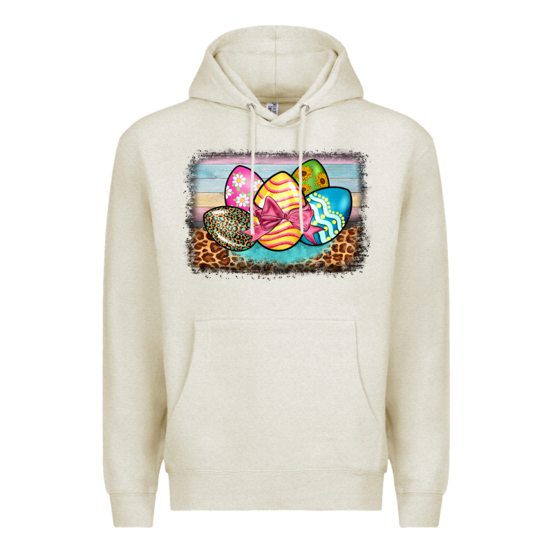 Easter Egg Background Premium Hoodie by BarkalooDesign | Teevron
