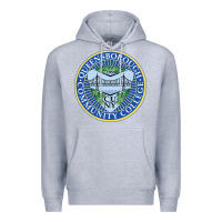 Heather Grey queensborough community college Premium Hoodie - linhVisuals