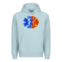 Blue Mist emt firefighter ems fire first responder premium Premium Hoodie - linhVisuals