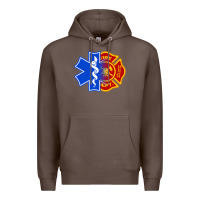 Coffee emt firefighter ems fire first responder premium Premium Hoodie - linhVisuals