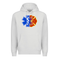 Dove Grey emt firefighter ems fire first responder premium Premium Hoodie - linhVisuals