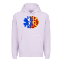 Lilac emt firefighter ems fire first responder premium Premium Hoodie - linhVisuals